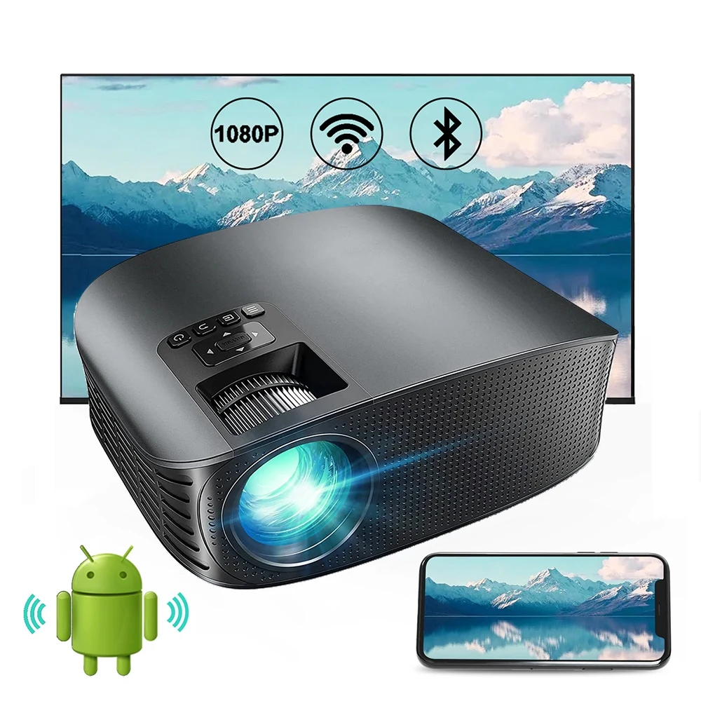 

Android Auto Focus Smart Large screen Display 4k Home Theater Laser Projector Hifi Stereo Speaker Projecteur