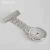 100pcs Wholesale Fashion Nurse Watches Women Pocket Watch Clip-on Heart Pendant Hang Quartz Clock For New Doctor Nurse Watches 5