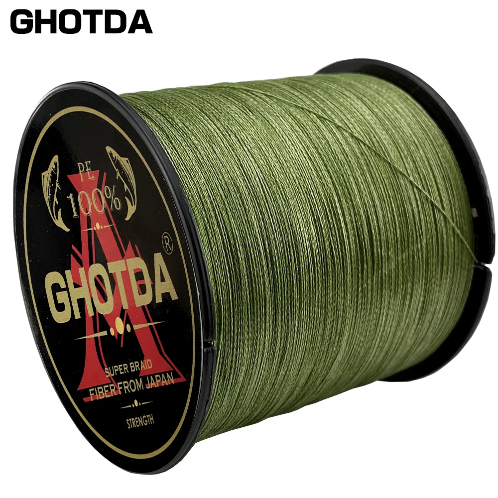 GHOTDA X8 PE Fishing Line 1000M 500M 300M Braided Multifilament 0.14-0.5mm Multicolour Fishing Weave Extreme Super Strong 3