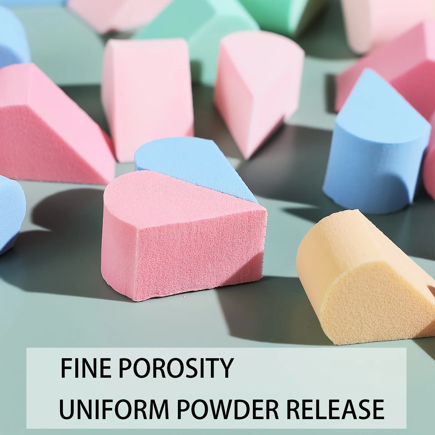 1pc Multicolor Circular Patchwork Makeup Sponge - Non-Absorbent for Foundation/Concealer, Perfect for Liquid/Cream Cosmetics