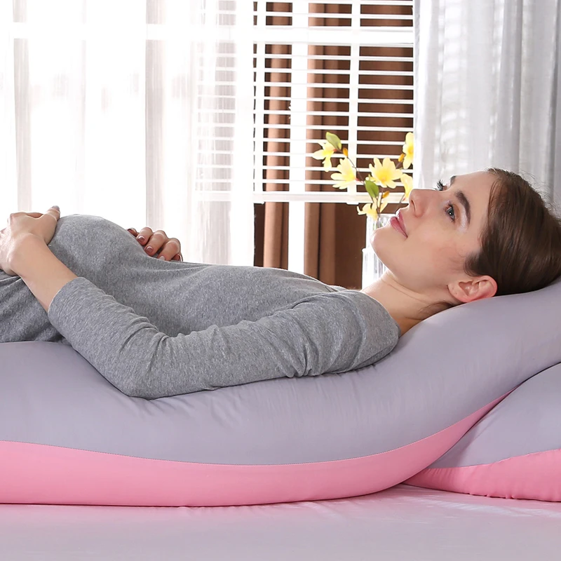 Maternity Pregnancy Boyfriend Arm Body Sleeping Pillow Case Covers Sleep U Shape Cushion Cover Maternity U-shape Pillow Case pregnancy pillow