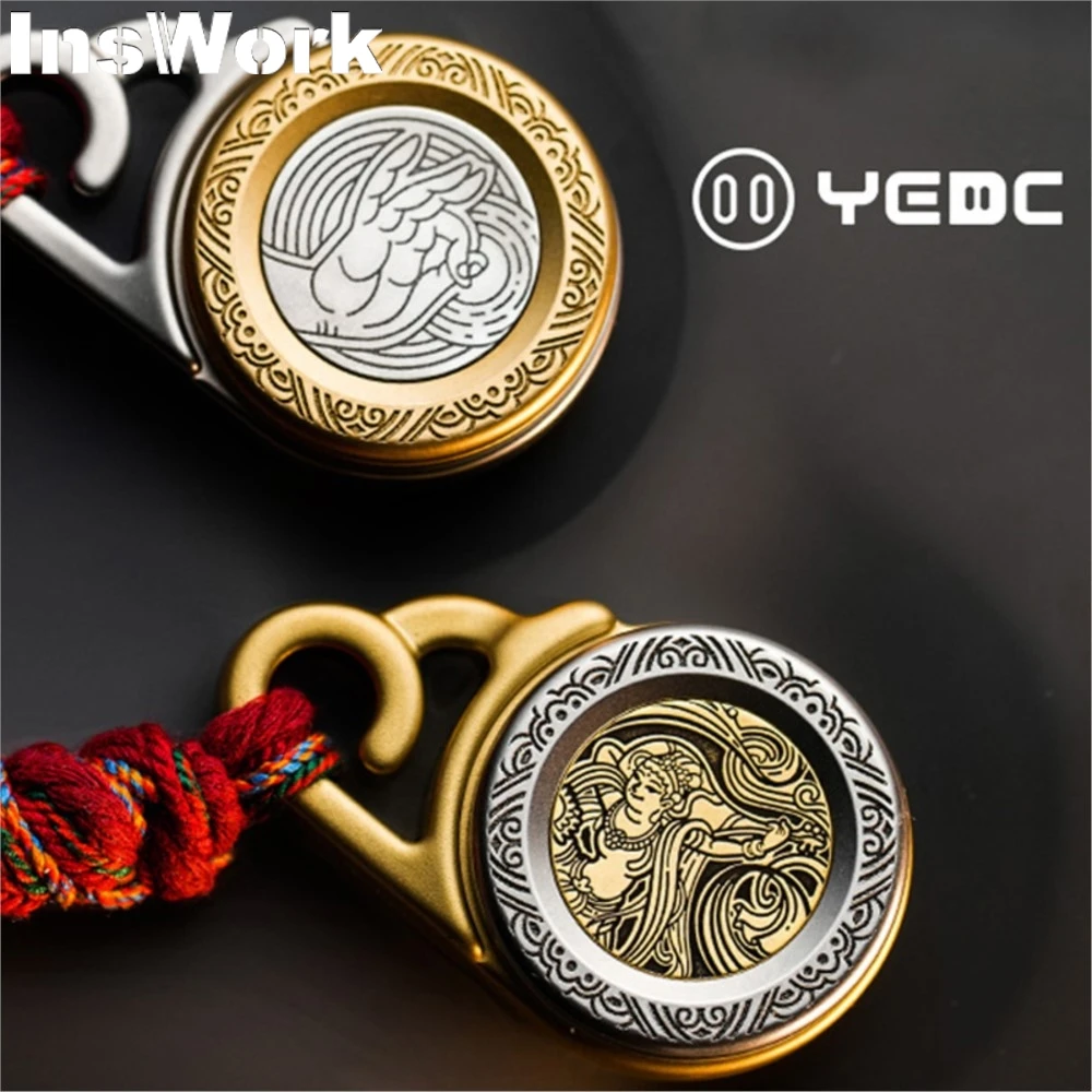 YEDC haptyczne monety z zapadką, zabawki do dekompresji, metalowe, zabawki EDC czarna technologia