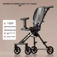 Poussettes pour bébés, poussettes compactes, poussettes légères, chariots de voyage pour bébés, chariots pliants à quatre roues pour bébés pour les voyages en avion 2