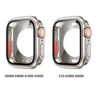 Étui de protection d'écran pour Apple Watch, 46mm 42mm 45mm 44mm 41mm 40mm, protecteur de pare-chocs en PC dur pour iwatch 11 10 9 8 7 6 5 SE 2