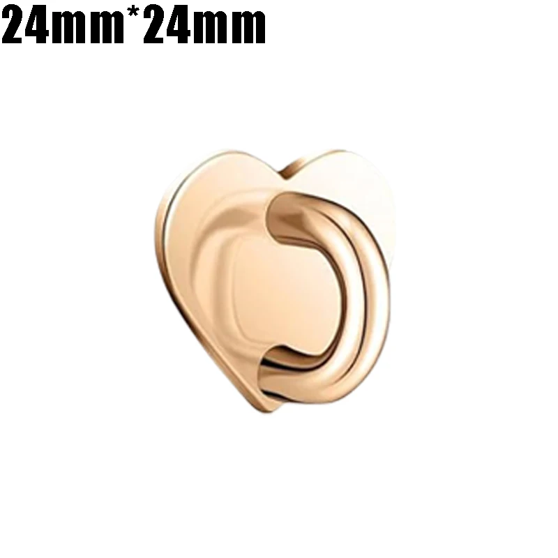 Heart Shaped Adhesive Phone Charm Hook and Metal Finger Grip Holder