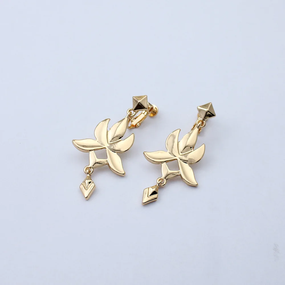 Game Honkai: Star Rail Dan Heng Cosplay Earrings Imbibitor Lunae Unisex Pendant Ear Studs Clips Jewelry Accessories Gift