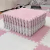 5-20 Pcs Plush Puzzle Foam Floor Mat, Soft Fluffy Interlocking Square Foam Tiles Area Rugs Carpet for Parlor Bedroom 1