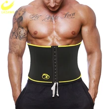 

LAZAWG Neoprene Mens Thermo Body Shaper Waist Trainer Belt Slimming Corset Waist Support Sweat Cinchers Underwear Modeling Strap