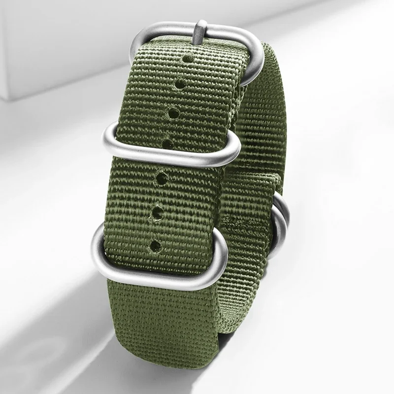 Premium Nylon Braided Watch Strap - Men's Universal Replacement Bracelet