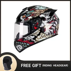 High Quality Flip Up Motorcycle Moto Cascos Motociclistas Capacete Double Lens Full Face Helmet DOT Approved