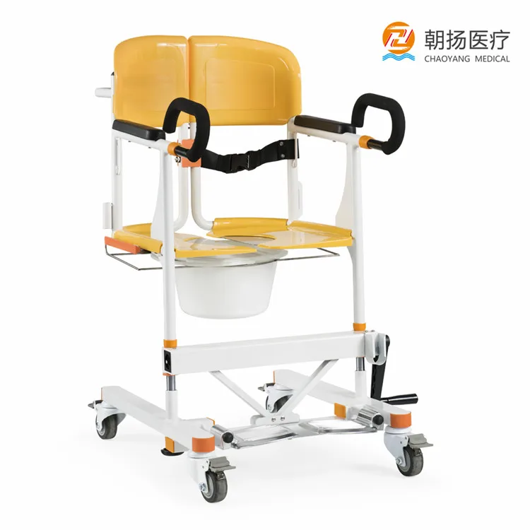 standard size patient transfer manual lift chair with commode CY-WH201A 6