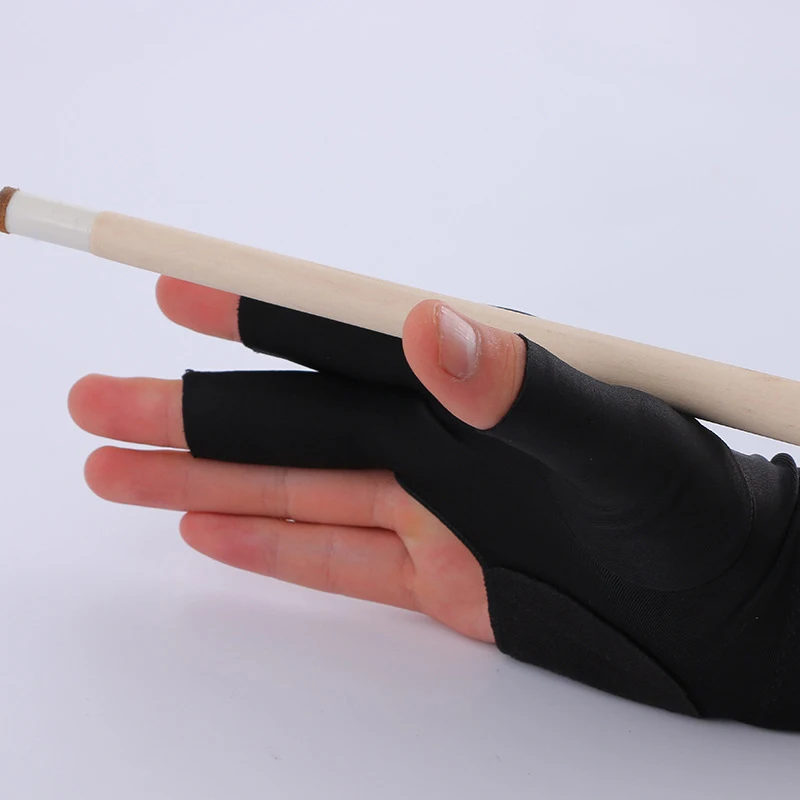 Sports Gloves Billiard Three-finger Gloves Anti Skid Snooker Cue Left Right Hand Unisex