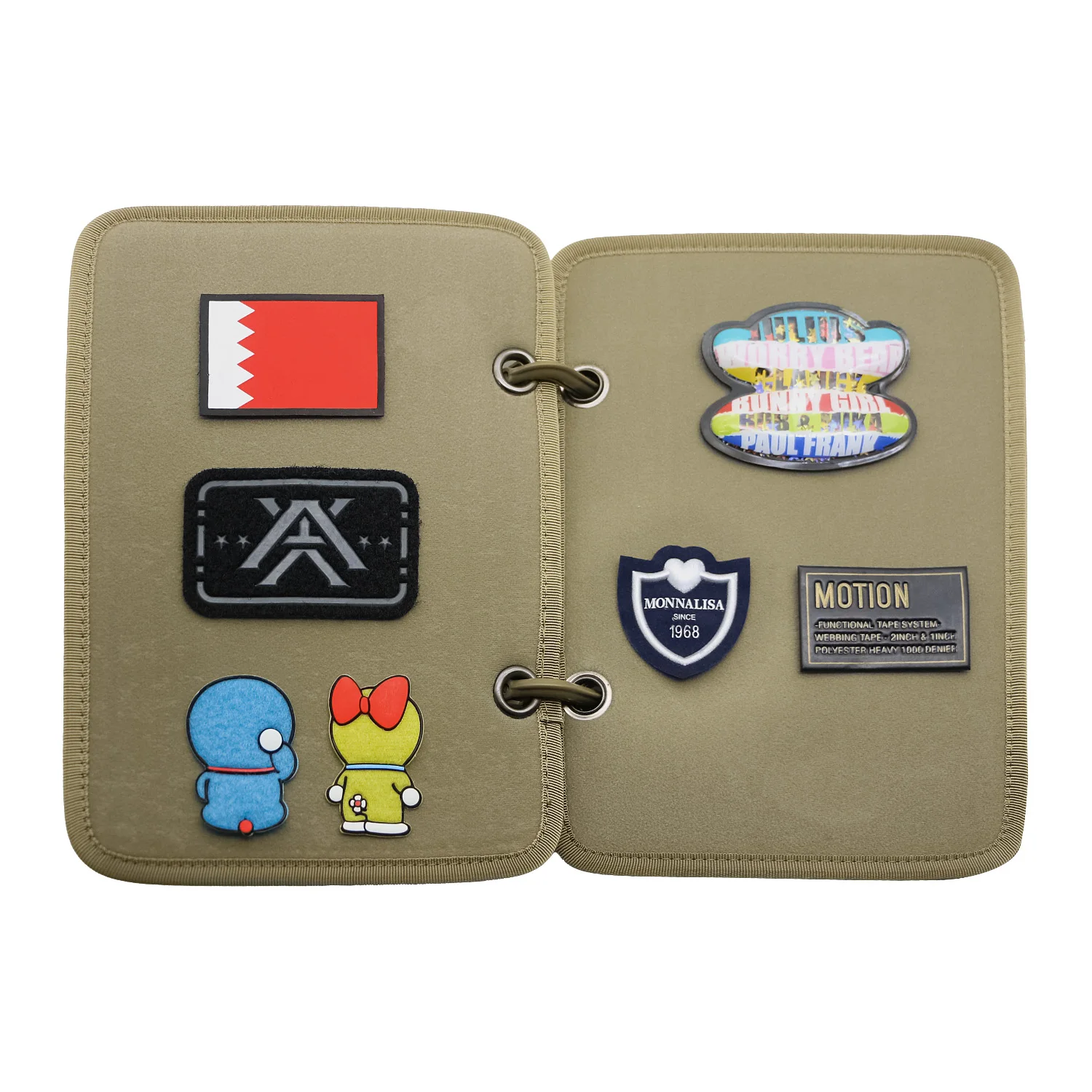 소형 보관 책 후크 앤 루프 정리함 보드, 군사 선풍기 사기 배지, 전술 패치 암밴드 보드 디스플레이 천 패드