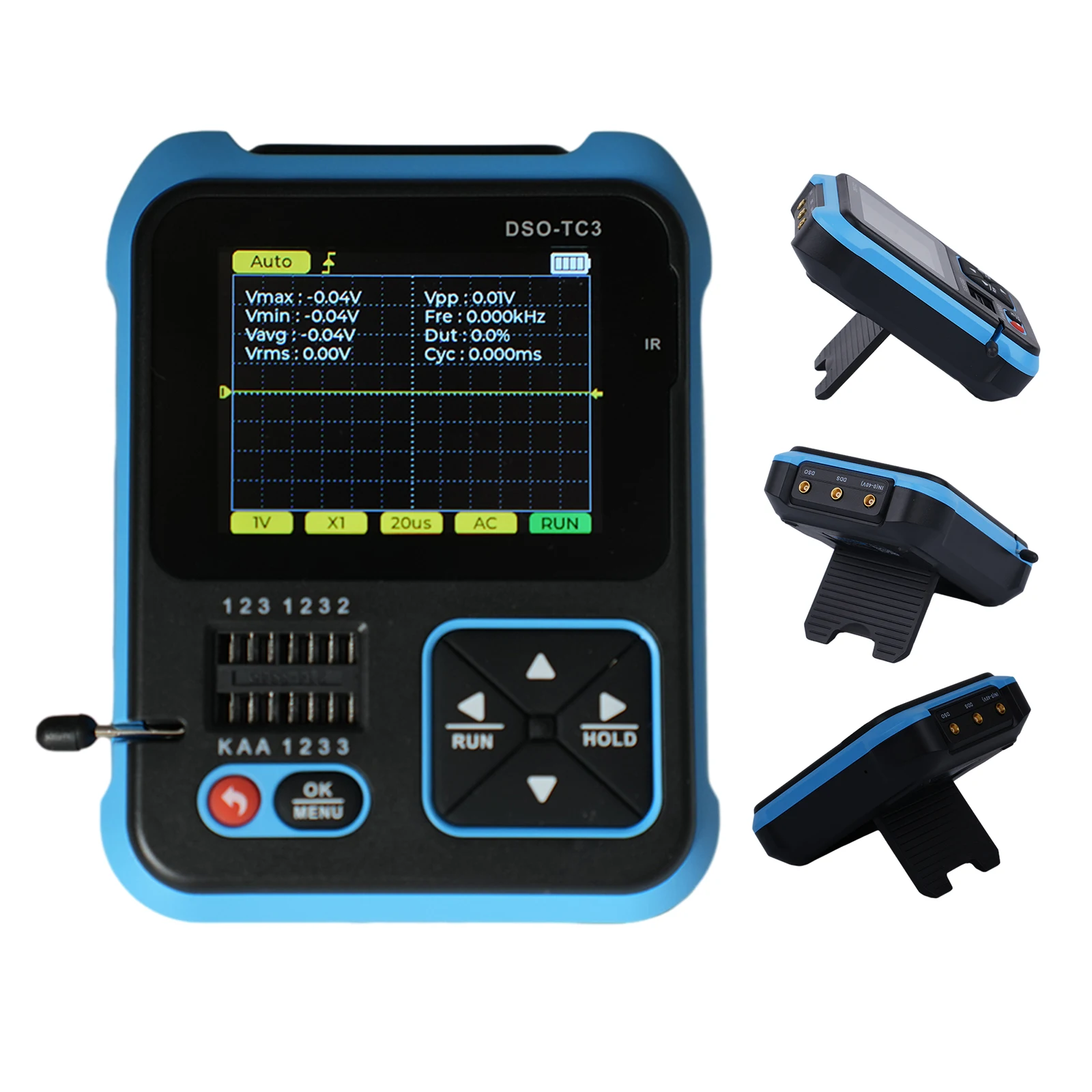 Oscilloscopio Digitale Portatile E Preciso Dso Tc3 3 In 1 Oscilloscopio Digitale Transistor Tester Funzione Generatore Di Segnale