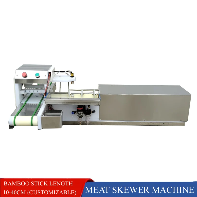 

Barbecue Stringer Machine Meat Skewers Kebab Maker Electric Stainless Steel Kabob Maker Desktop Meat Lamb Skewer Machine