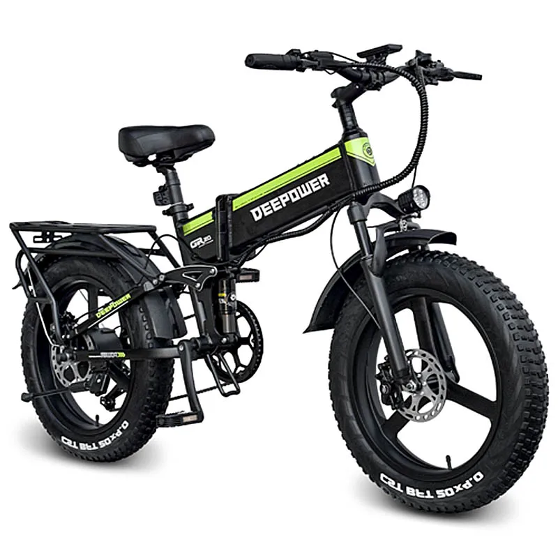 Folded Electric Bike 1000w 17.5ah Adult Mountain Bike 20 Inch Snow