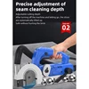 Electric Joint Cleaner 1200W Joint Construction Tool Dust-Free Tile Joint Cleaner Slotting Tool 5
