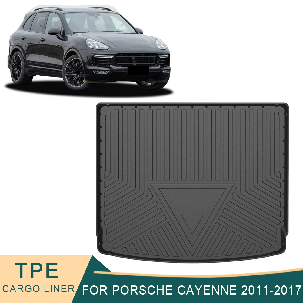 

For Porsche Cayenne 92A 2011-2017 Auto Car Cargo Liner All-Weather TPE Non-slip Trunk Mats Boot Tray Carpet Interior Accessories