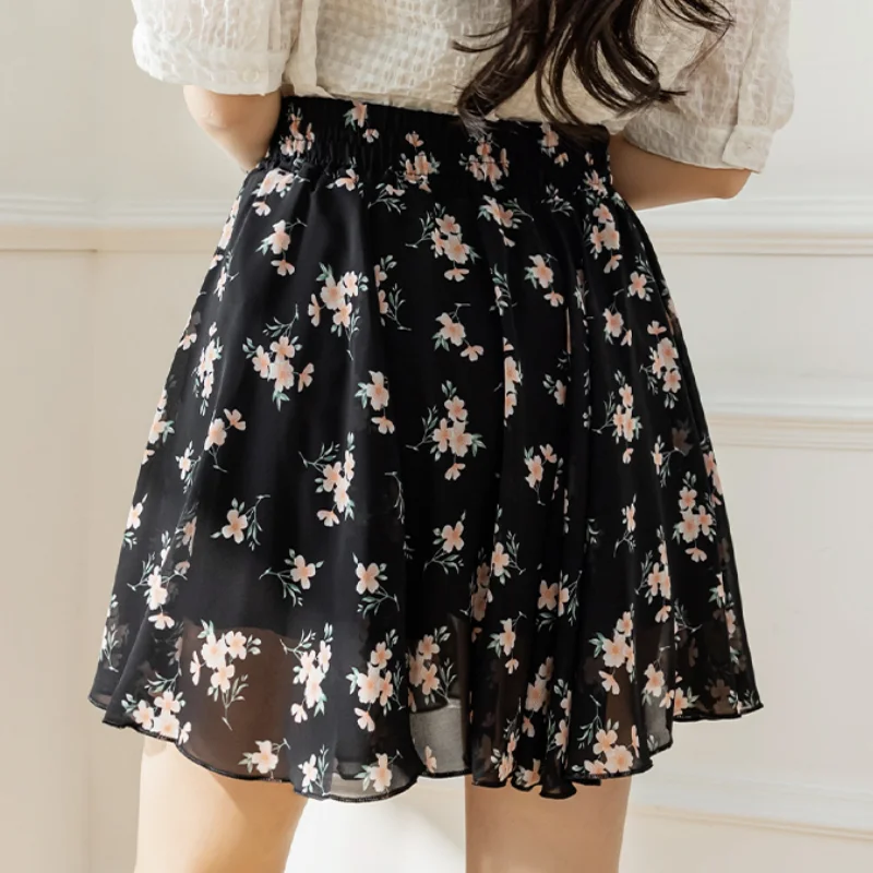 スカート yilon little flower chiffon skirt Little flower chiffon skirt – YILON