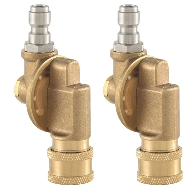 

Поворотный соединитель для форсунки мойки высокого давления, желоба для очистки водосточных желобов, 240 градусов, 4500 фунтов на кв. дюйм, 1/4 дюйма