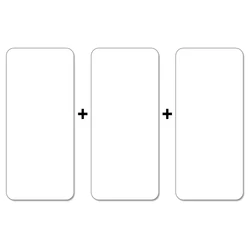 For Honor 600e Tempered Glass Screen Protector with Rear Camera Lens Film - Clear HD Protective Phone Cover (Only 3 Front Glass)