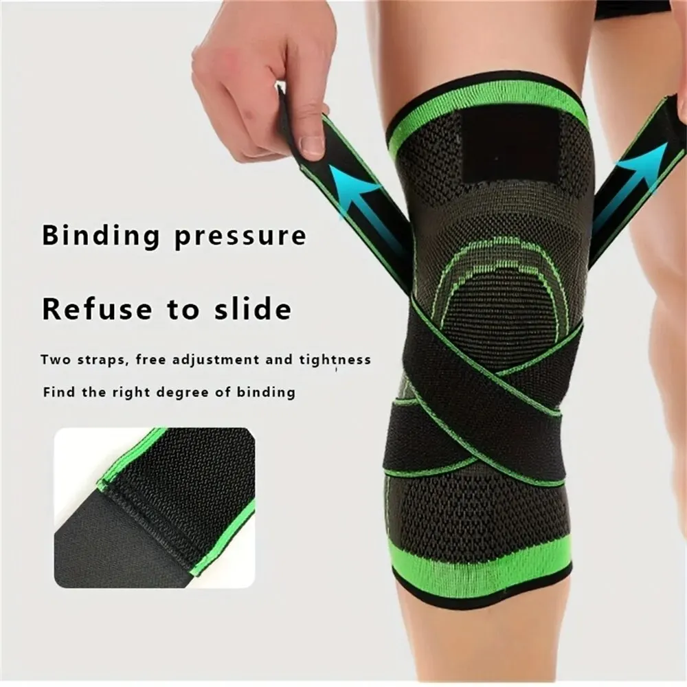 Knee Pad Knee Support Knee Brace 1PC Sports Knee Pad Men Pressurized Elastic Knee Pad Support Fitness Gear Basketball Volleyball Brace Tennis Cycling Protector