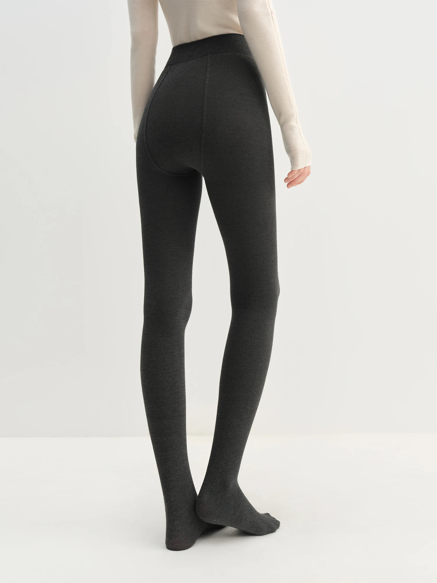 Women's Compression Tights – Slimming Thermal Opaque Mid-Calf Leggings for Winter Comfort