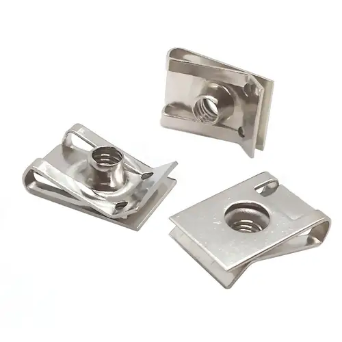 10 sets 304 Stainless Steel U Type Clips Thread M6 M5 M4 5mm 6mm 4mm Reed Nuts and Bolts Screws for Car Motorcycle Scooter ATV - Image 4