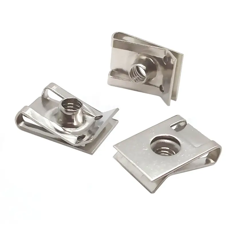 10 sets 304 Stainless Steel U Type Clips Thread M6 M5 M4 5mm 6mm 4mm Reed Nuts and Bolts Screws for Car Motorcycle Scooter ATV - Image 4