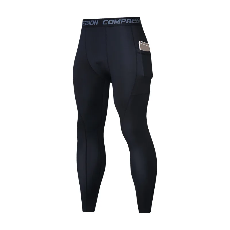 Men's Tights Pocket Exercise Running for Men's Gym Fitness Training Exercise Jogging Pants for Men compression Pant