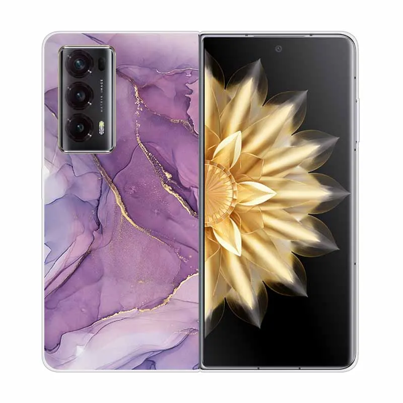 Elegant Marble Design Transparent Hard Case