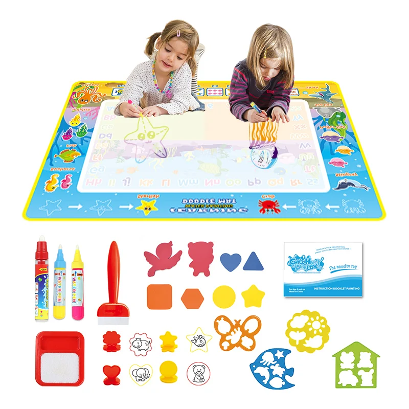 Large Size Magic Water Drawing Mat Children Paintings Toy Coloring Books for Kids Educational Toys Child Creation Doodle Board