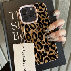 Brown Leopard Print Phone Case with Lichee Pattern for Y11 2019(Y17 Y12) (S21775)