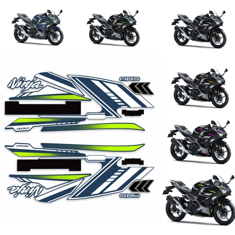 

For Kawasaki NINJA400 EX400 2018 2019 2020 2021 2022 2023 Motorcycle Bodywork Fairing Kit Sticker Decals Kit