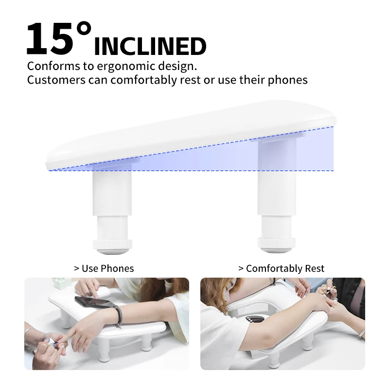 Arm Rest nail arm rest nail hand rest nail art hand pillow for Nails U-shaped Manicure Adjustable Nail Arm Rest Stand Microfiber PU Leather Hand Pillow for Nail Cushion