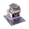 Miniature 1:64 Scale Dry Cleaners Diorama Scenery Home Sand Table City DIY Model Scene Toy Layout Desktop Ornament 4