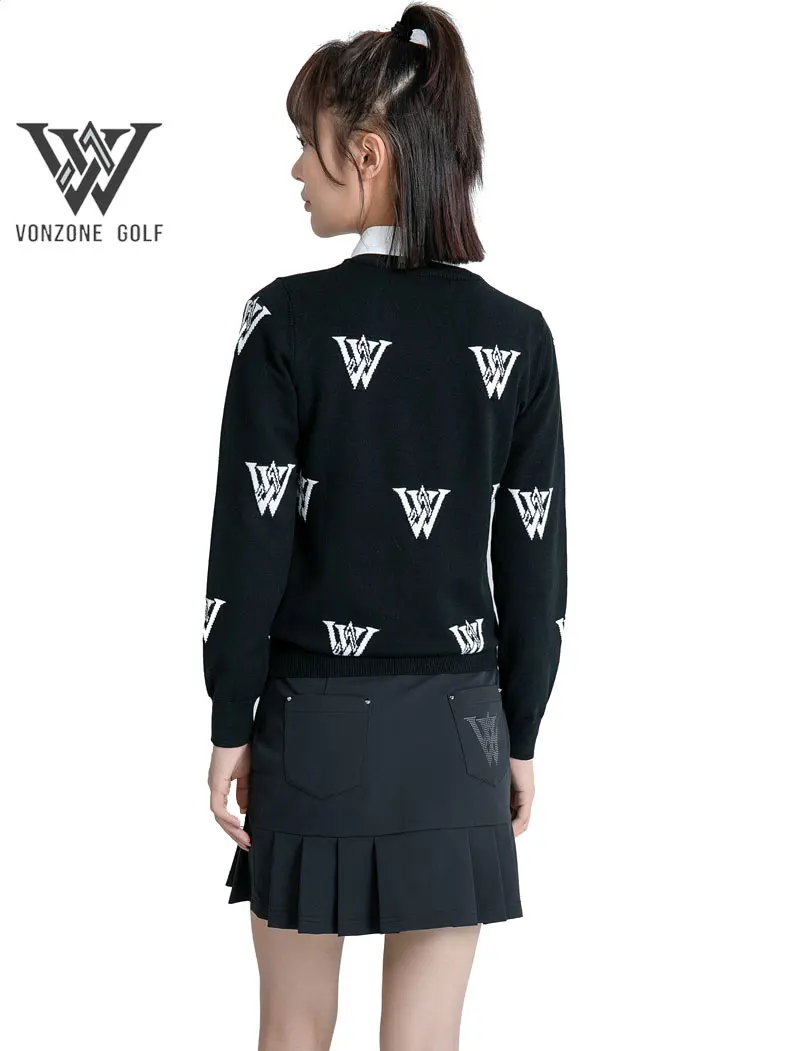 Autumn Winter For Women Clothing Long Sleeves Round Neck Golf Sweater Outdoor Sports Fashion Casual Knitted Warm Sweate Shirt
