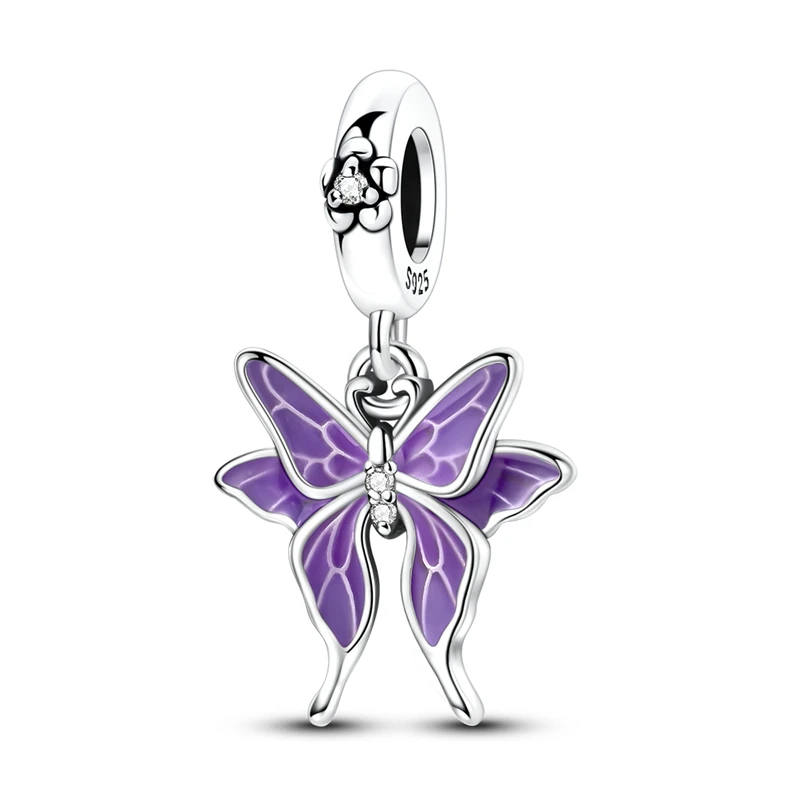 Neue 925 Sterling Silber Charms Perlen Fisch Bär Apfel Ente Anhänger Passend für Original Armband Halskette für Frauen DIY Schmuck Geschenk – Detail 16