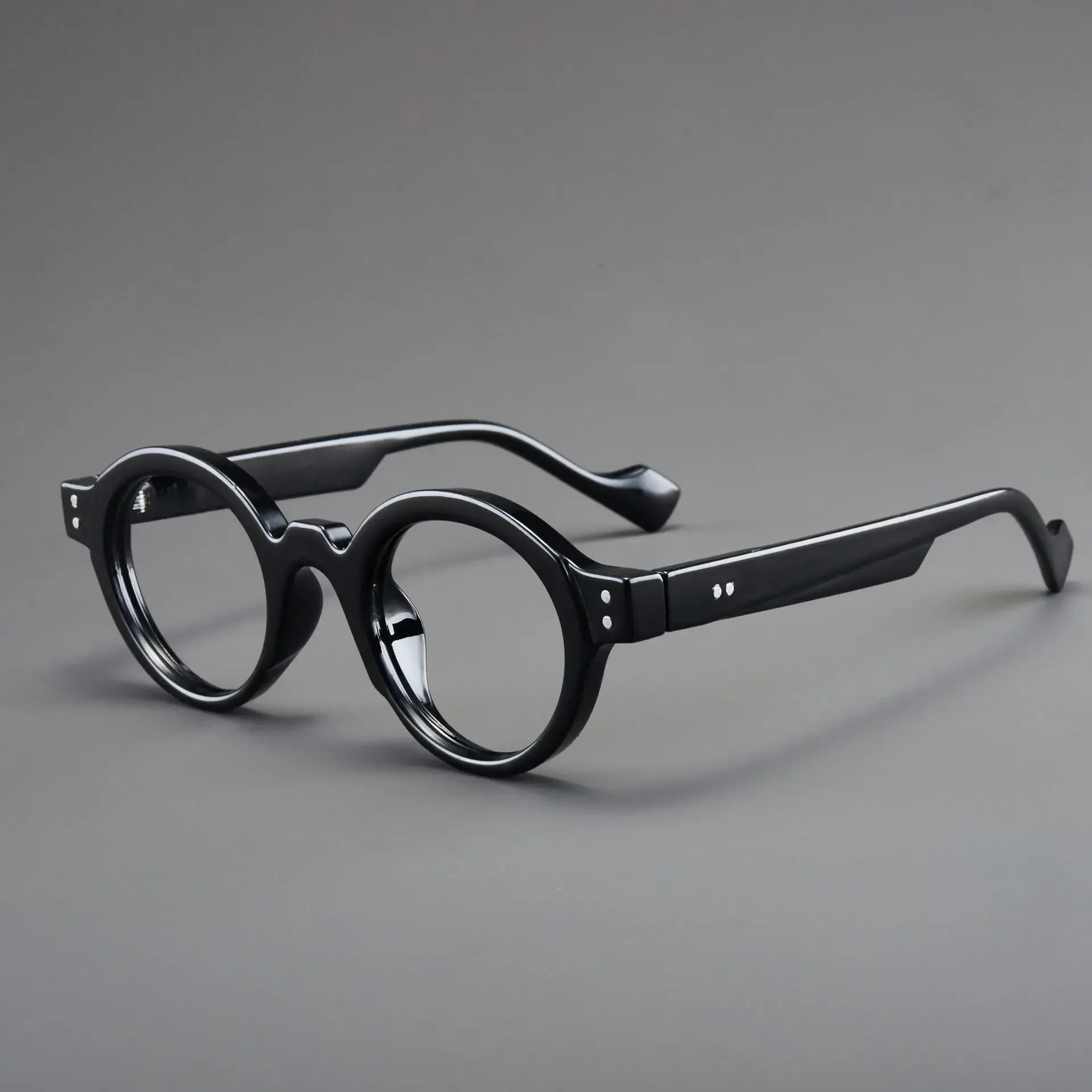 Vintage Small Round Frame Blue Light Blocking Reading Glasses