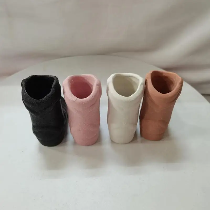 Cowboy Boot Match Holder With Striker Boho Style Ceramic Match Holder Match Stand Decoration Home Fireplace Kitchen Decorations