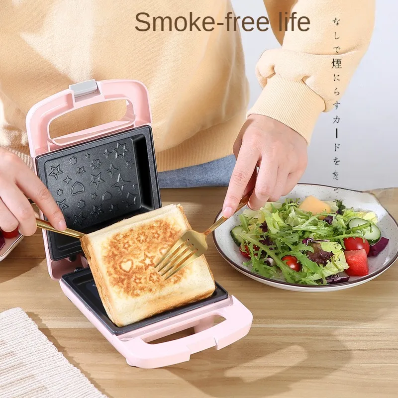 Sandwich Maker Grilled Toast Double-Sided Heating 600W Mini Breakfast Machine Home Multifunction Making Bread Safety And Health 2
