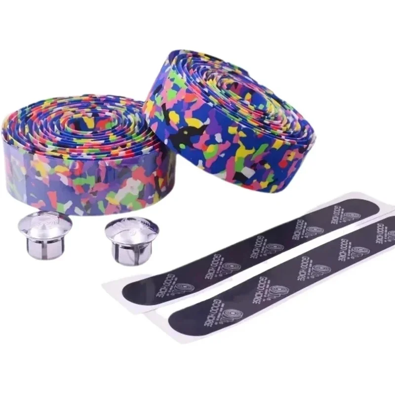 Road Bikes Bicycle Handlebar Tape Mesh Design Non-slip waterproof Bartape Soft EVA Sponge Tape 9 Color Optional bike handlebar tape