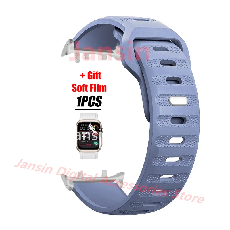 Premium Silicone Sport Band with Screen Protector - Replaceable Bracelet Accessories