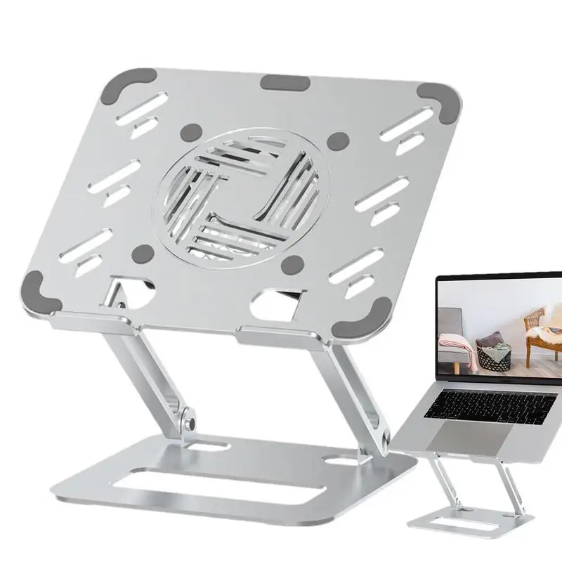 

Laptop Cooler Laptop Fan Cooling Pad With Adjustable Height Quiet And Powerful Foldable Laptop Stand Fan For Meeting Room