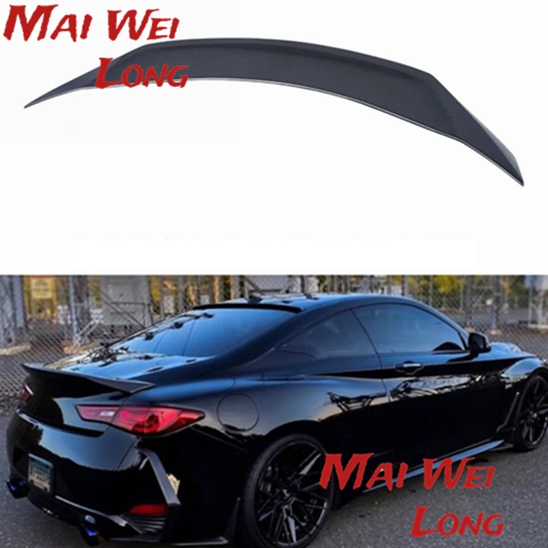 

Carbon Fiber Rear Trunk Wing Spoiler For Infiniti Q60 2017 - 2021 Car Rear Tail Trunk Boot Lip Wing Spoiler Aspec Style