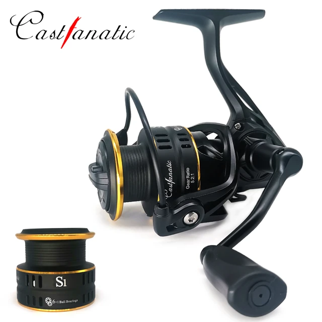 Castfanatic S1 Saltwater Spinning Fishing Reels 6+1BB Double