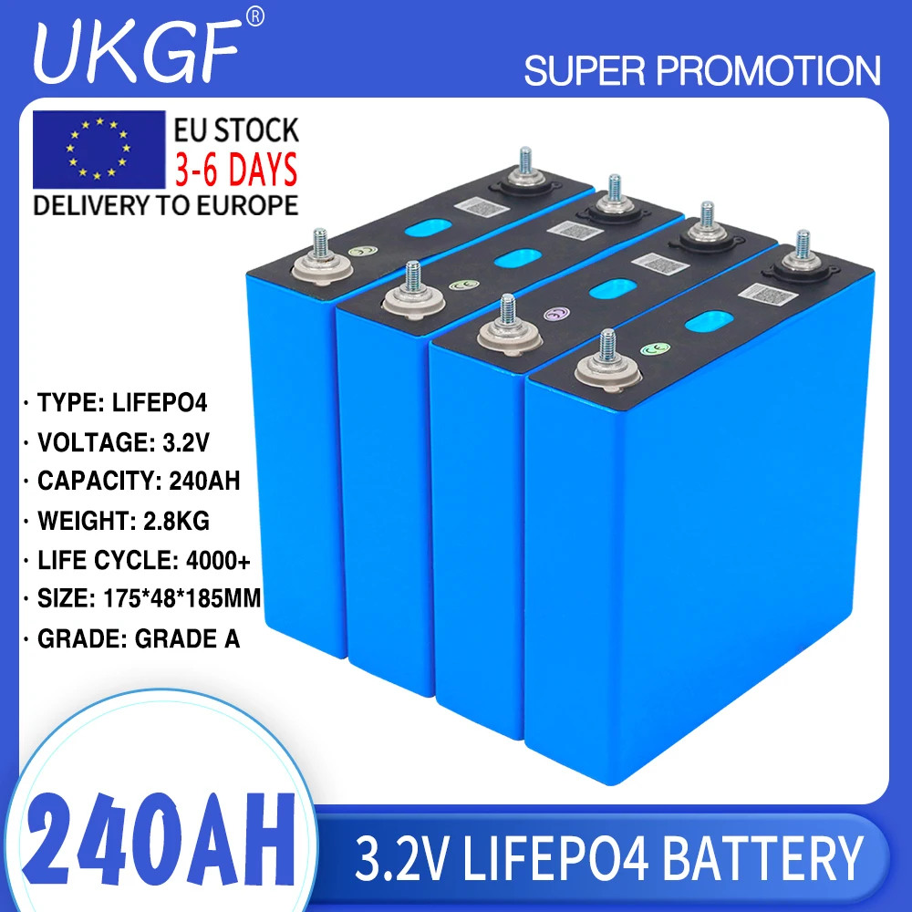 3-2v-240ah-Lifepo4-Rechargeable-Battery-12v-24v-48v-Lithium-Iron ...