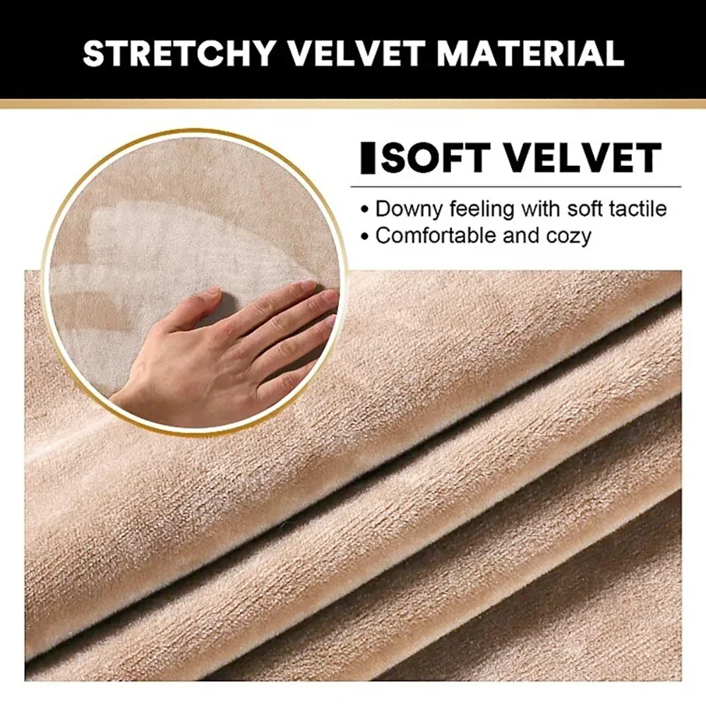 2pcs/lot Velvet Sofa Armrest Cover Stretch Armchair Protectors for Living Room Removable Recliner Couch Loveseat Armchair Covers 4