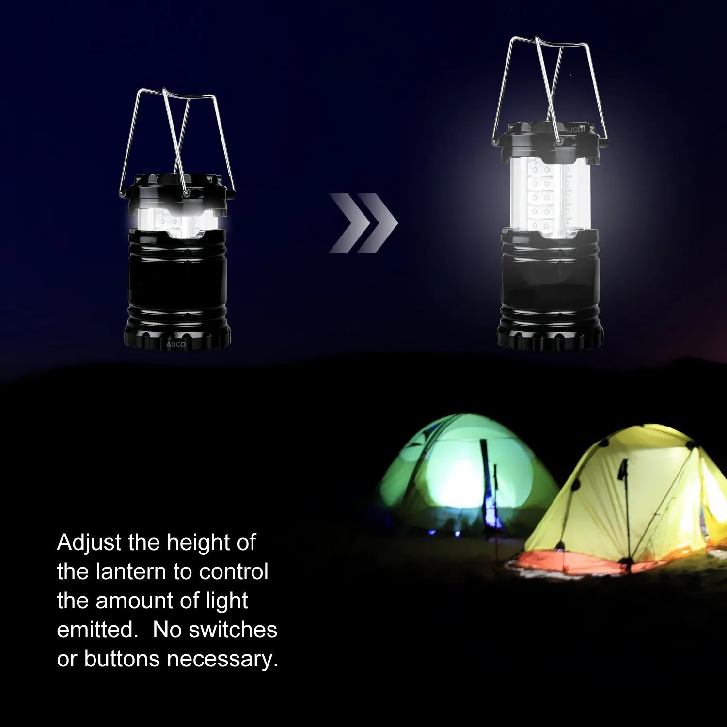 Portable Mini Outdoor LED Camping Tent Lights For Cave Exploration Mountaineering Campsite Emergency Lighting Telescopic Lantern camping light portable lanterns camping lamp camping lantern