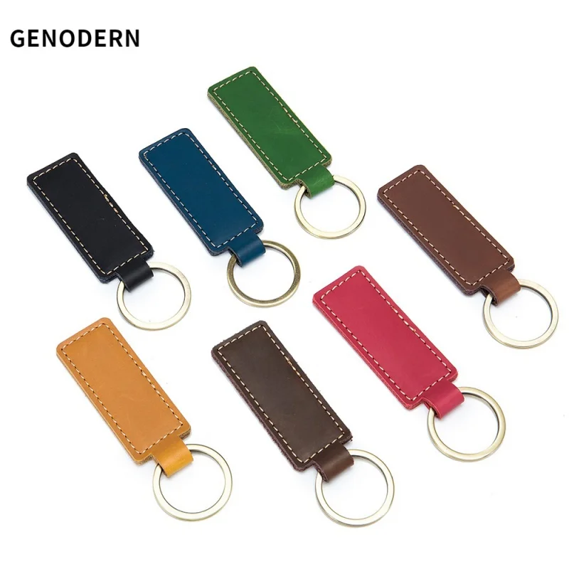 

GENODERN Keychain Genuine Leather Car Key Ring